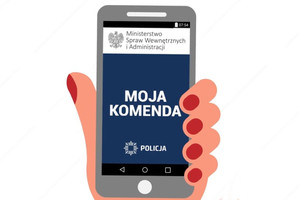 Aplikacja Moja Komenda w telefonie