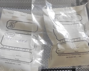 zabezpieczone narkotyki w sterylnych opakowaniach