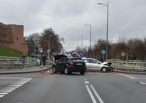 zdarzenie z udziałem czterech pojazdów w Działdowie