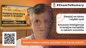 #znam te numery Plakat nowej odsłony kampanii