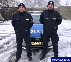 Policjanci z Komisariatu Policji w Lidzbarku