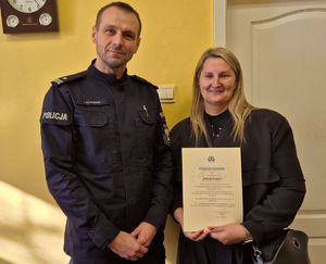 podziękowania dla mieszkanki powiatu nidzickiego