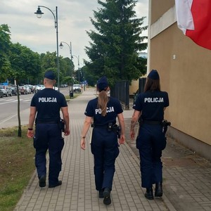 Słuchacze Akademii Policji w Szczytnie podczas służb w powiecie działdowskim
