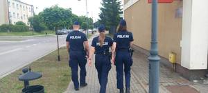 Słuchacze Akademii Policji w Szczytnie podczas służb w powiecie działdowskim