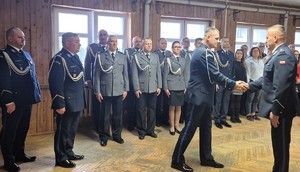 Zbiórka z okazji zmiany na stanowisku Komendanta Powiatowego Policji w Działdowie