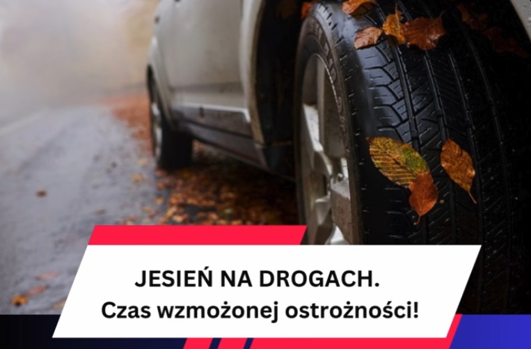 Jesienny apel o ostrożność na drogach: dostosuj prędkość, światła i odblaski
