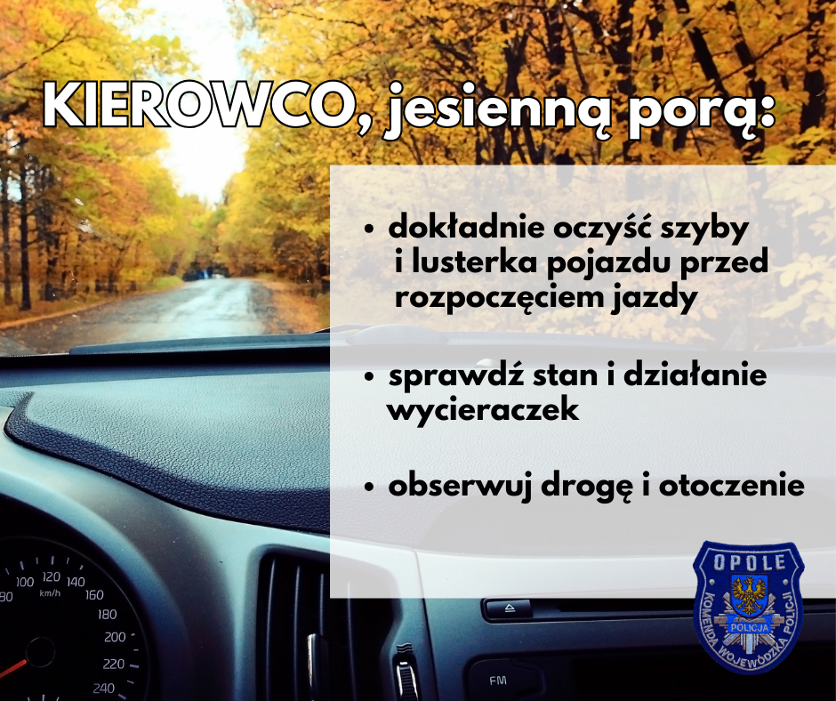 Policja apeluje o wymianę opon na zimowe i dbałość o bezpieczeństwo