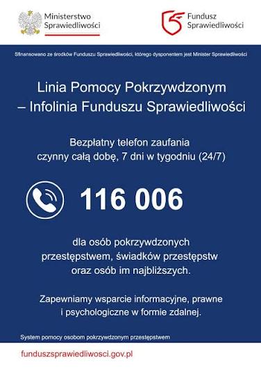 Uruchomienie ogólnopolskiej Linii Pomocy Pokrzywdzonym